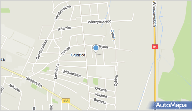 Opole, Wojtkiewicza Witolda, mapa Opola