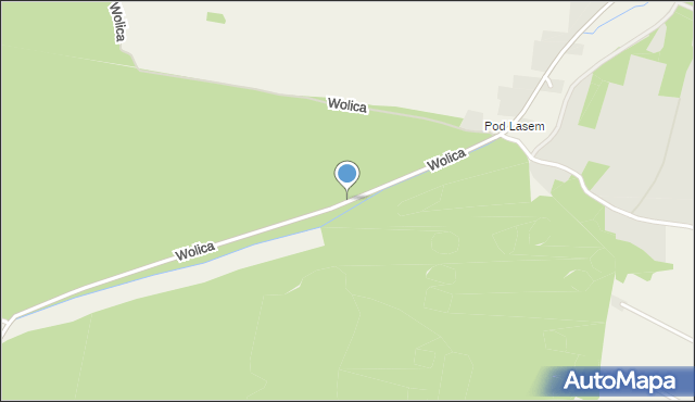 Pacanów powiat buski, Wolica, mapa Pacanów powiat buski
