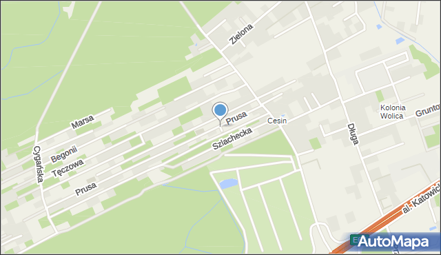 Piaseczno, Wolica, mapa Piaseczno