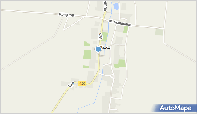 Pilszcz, Wojska Polskiego, mapa Pilszcz