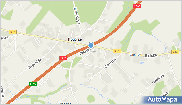 Pogórze gmina Skoczów, Wondolec, mapa Pogórze gmina Skoczów