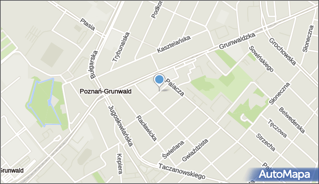 Poznań, Wolska, mapa Poznania