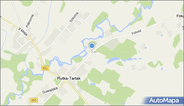 Rutka-Tartak, Wojska Polskiego, mapa Rutka-Tartak
