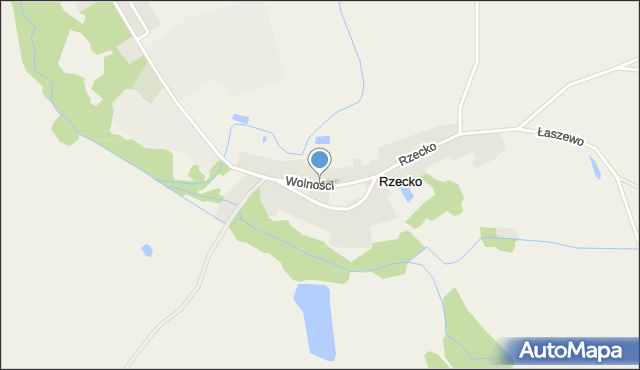 Rzecko, Wolności, mapa Rzecko