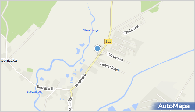 Stepniczka, Wolińska, mapa Stepniczka