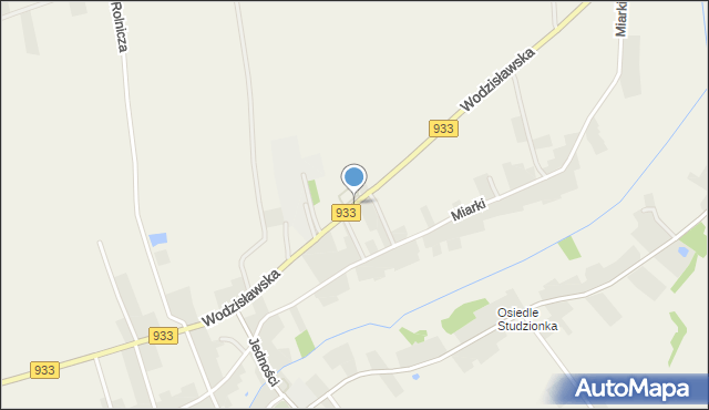 Studzionka gmina Pszczyna, Wodzisławska, mapa Studzionka gmina Pszczyna