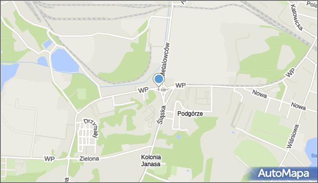 Świętochłowice, Wojska Polskiego, mapa Świętochłowice