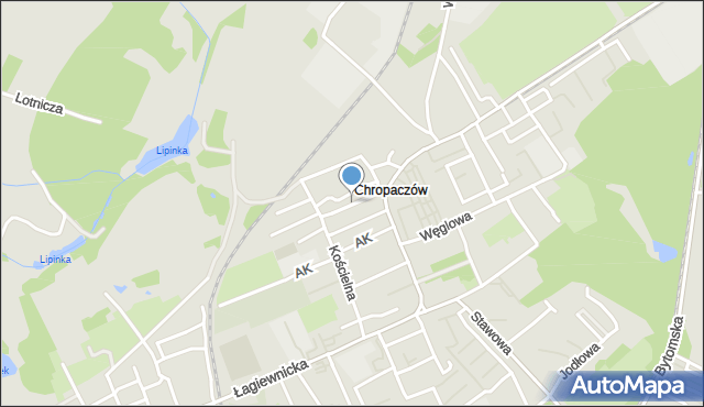 Świętochłowice, Wolności, mapa Świętochłowice