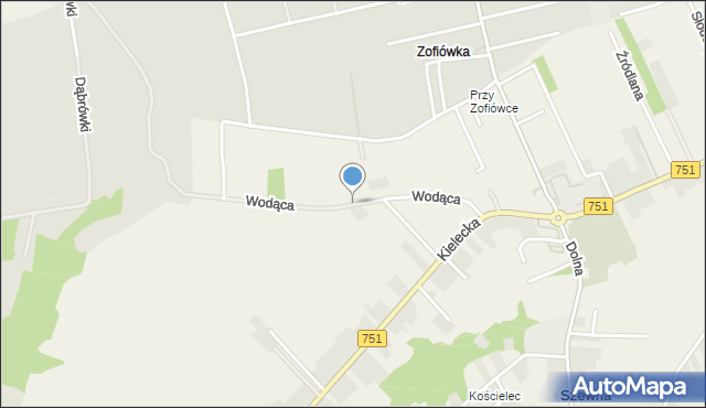 Szewna, Wodąca, mapa Szewna