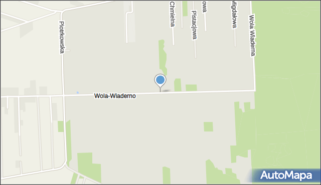 Tomaszów Mazowiecki, Wola Wiaderna, mapa Tomaszów Mazowiecki