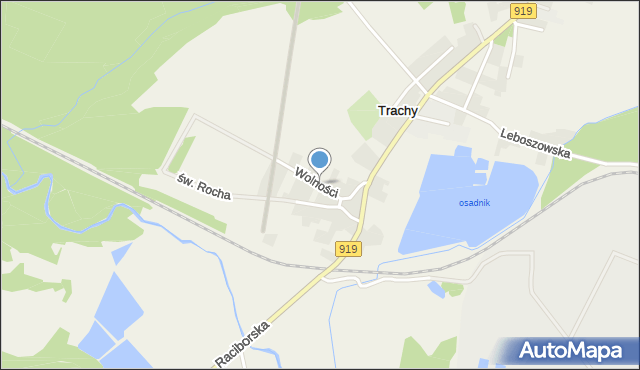 Trachy, Wolności, mapa Trachy