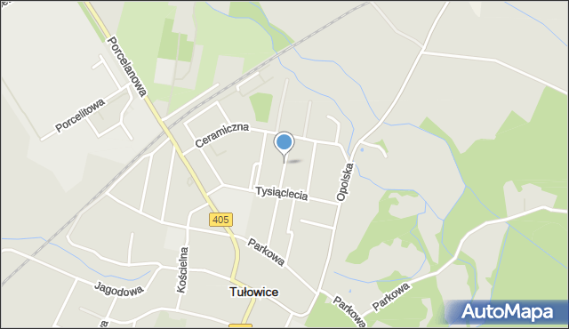 Tułowice powiat opolski, Wolności, mapa Tułowice powiat opolski