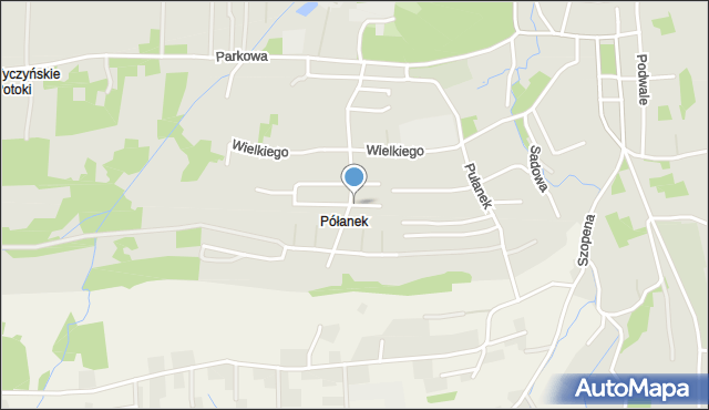 Tyczyn powiat rzeszowski, Wodzickich, mapa Tyczyn powiat rzeszowski