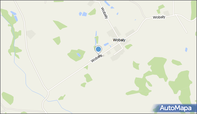 Wobały, Wobały, mapa Wobały