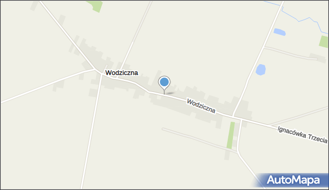 Wodziczna gmina Trzcinica, Wodziczna, mapa Wodziczna gmina Trzcinica