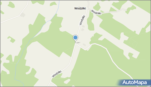 Wodziłki, Wodziłki, mapa Wodziłki