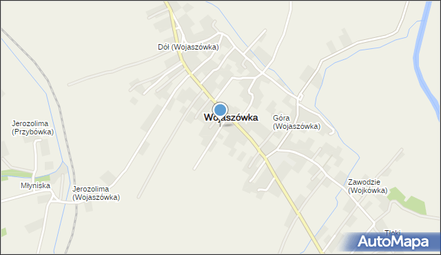 Wojaszówka, Wojaszówka, mapa Wojaszówka