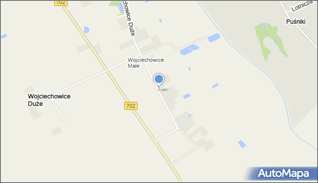 Wojciechowice Duże, Wojciechowice Małe, mapa Wojciechowice Duże