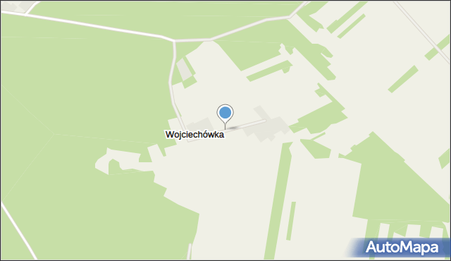 Wojciechówka gmina Białobrzegi, Wojciechówka, mapa Wojciechówka gmina Białobrzegi
