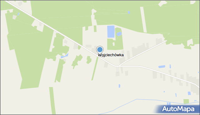 Wojciechówka gmina Tyszowce, Wojciechówka, mapa Wojciechówka gmina Tyszowce