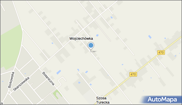 Wojciechówka gmina Żelazków, Wojciechówka, mapa Wojciechówka gmina Żelazków