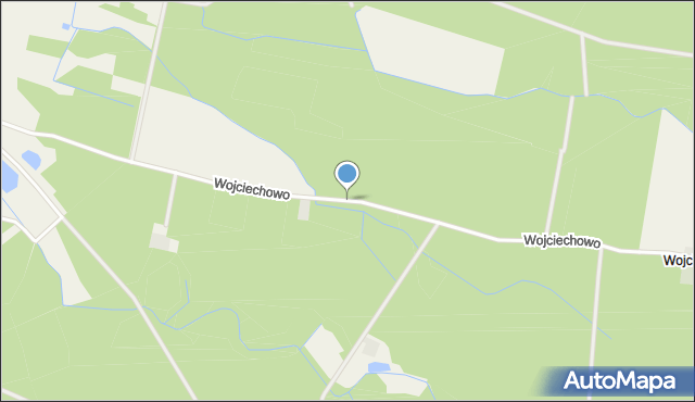 Wojciechowo gmina Rogoźno, Wojciechowo, mapa Wojciechowo gmina Rogoźno