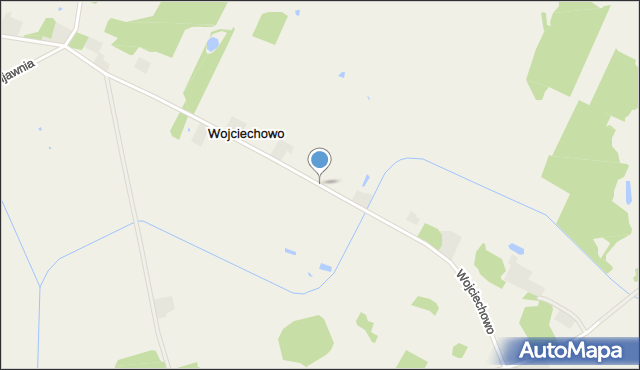 Wojciechowo gmina Siemiątkowo, Wojciechowo, mapa Wojciechowo gmina Siemiątkowo
