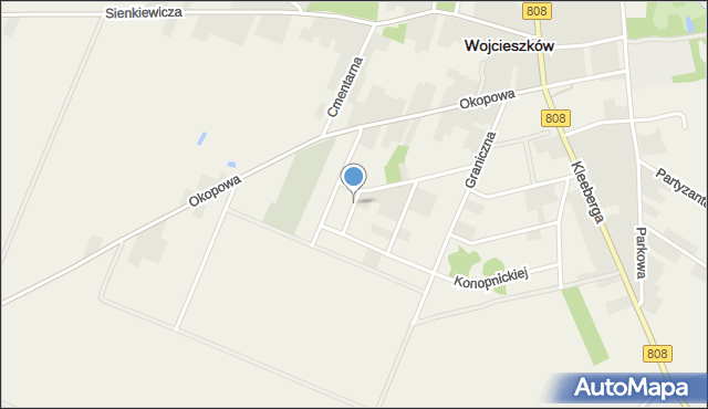 Wojcieszków, Wojcieszków, mapa Wojcieszków