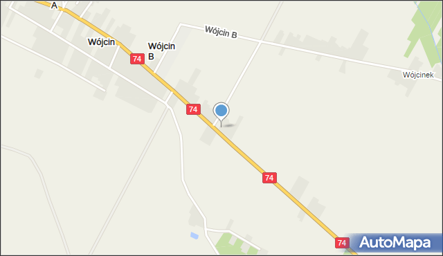 Wójcin A, Wójcin A, mapa Wójcin A