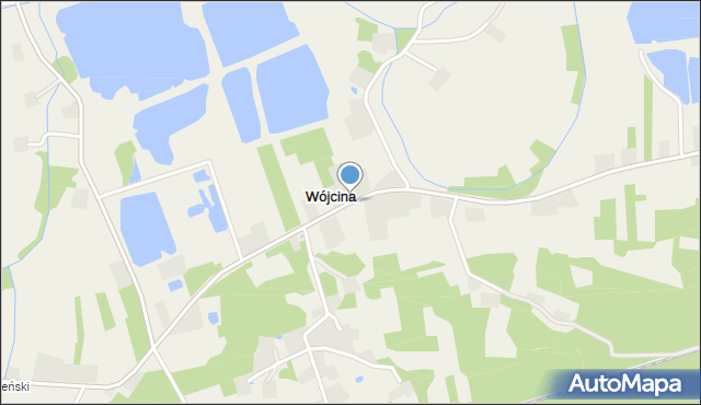 Wójcina, Wójcina, mapa Wójcina