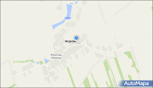 Wojków gmina Padew Narodowa, Wojków, mapa Wojków gmina Padew Narodowa