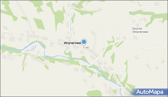 Wojnarowa, Wojnarowa, mapa Wojnarowa