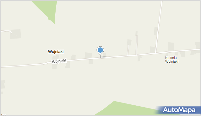 Wojniaki, Wojniaki, mapa Wojniaki