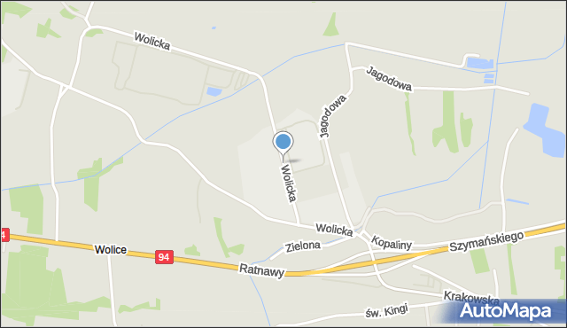 Wojnicz, Wolicka, mapa Wojnicz