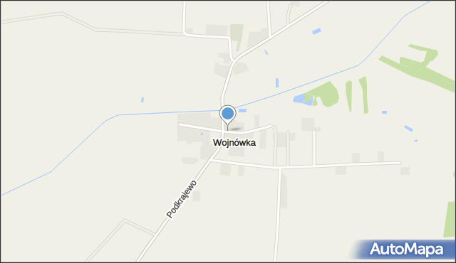 Wojnówka gmina Wiśniewo, Wojnówka, mapa Wojnówka gmina Wiśniewo