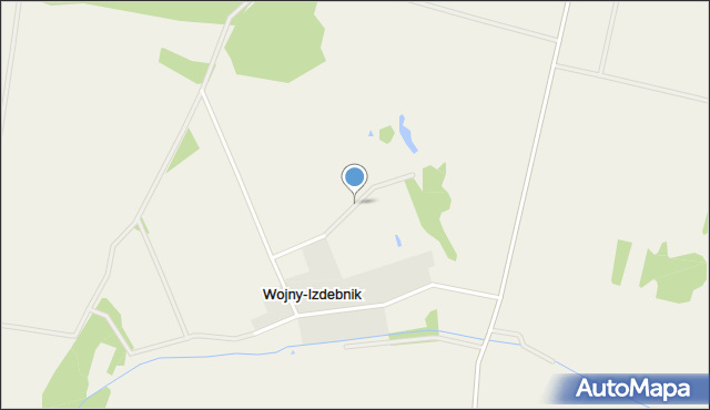 Wojny-Izdebnik, Wojny-Izdebnik, mapa Wojny-Izdebnik