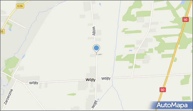 Wójty, Wójty, mapa Wójty