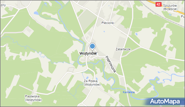 Wojtyniów, Wojtyniów, mapa Wojtyniów