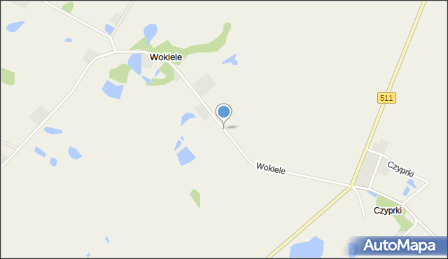 Wokiele, Wokiele, mapa Wokiele