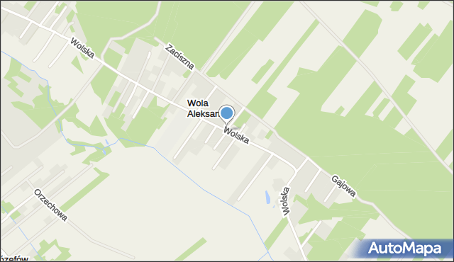 Wola Aleksandra, Wolska, mapa Wola Aleksandra