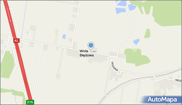 Wola Błędowa, Wola Błędowa, mapa Wola Błędowa