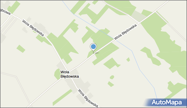 Wola Błędowska gmina Baranowo, Wola Błędowska, mapa Wola Błędowska gmina Baranowo