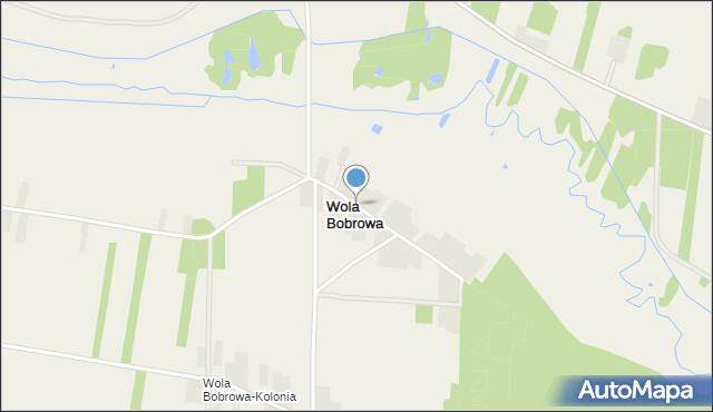 Wola Bobrowa, Wola Bobrowa, mapa Wola Bobrowa