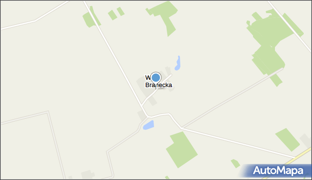 Wola Branecka, Wola Branecka, mapa Wola Branecka