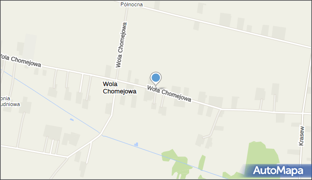 Wola Chomejowa, Wola Chomejowa, mapa Wola Chomejowa