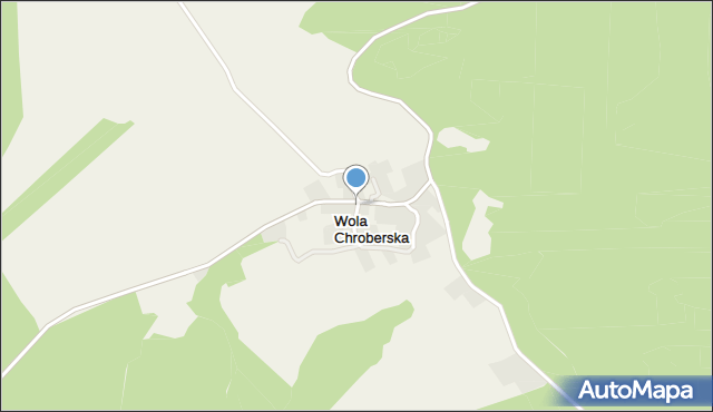 Wola Chroberska, Wola Chroberska, mapa Wola Chroberska