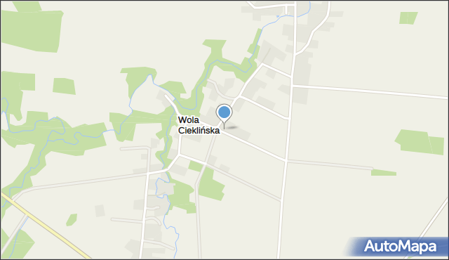 Wola Cieklińska, Wola Cieklińska, mapa Wola Cieklińska
