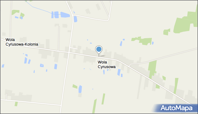 Wola Cyrusowa, Wola Cyrusowa, mapa Wola Cyrusowa