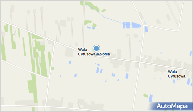 Wola Cyrusowa-Kolonia, Wola Cyrusowa-Kolonia, mapa Wola Cyrusowa-Kolonia