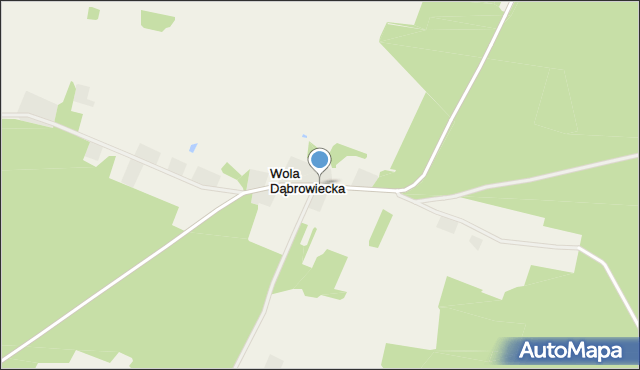 Wola Dąbrowiecka, Wola Dąbrowiecka, mapa Wola Dąbrowiecka
